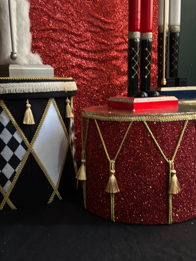 Drums decor for hire for themed parties | Bespoke party styling and hire London | Party prop hire | Themed party hire | Themed party London | Circus party hire 