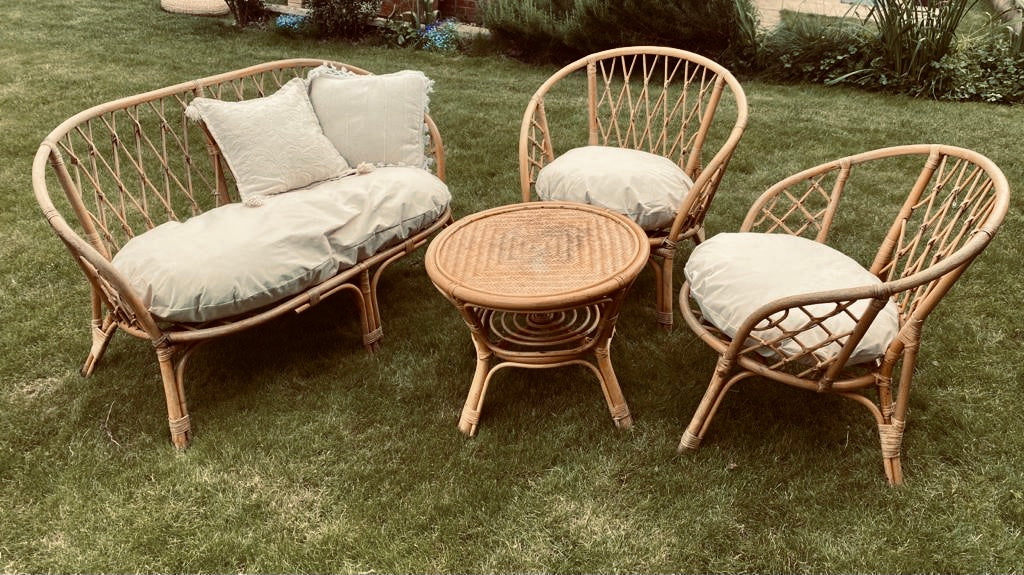 Rattan bamboo cheap outdoor furniture