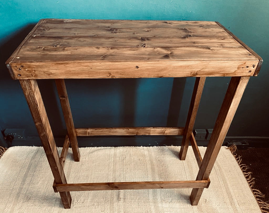 Rustic Poseur Table Furniture Hire Essex Prop hire Essex Rock the Day