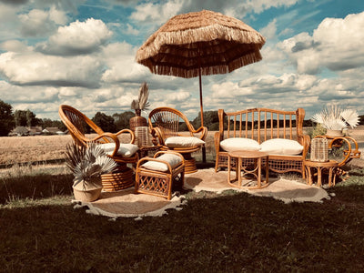 Seating package for hire | prop hire by Rock the Day Essex | Outdoor seating package for hire | Bamboo furniture hire | Furniture hire Essex| Furniture hire London| Party hire Essex