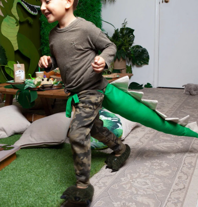 Ready, set, roar! This dino race game is the perfect addition to any kids' party. Hire it for a roaring good time | Themed event prop hire London | Prop hire 