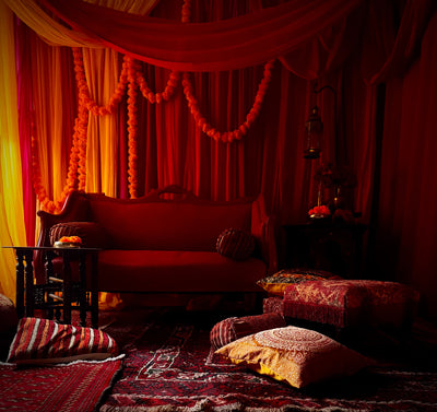 Mehendi backdrop hire  London | Mehendi  furniture for hire | Fusion wedding hire 