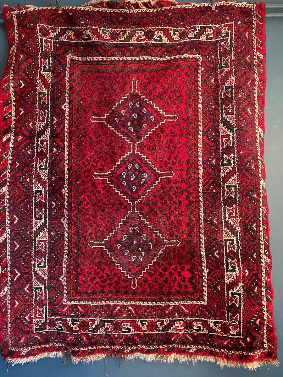 Ex-Large Aztec Style Red Rug (001) for hire – Rock the Day