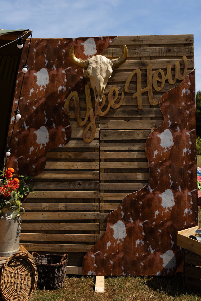 Yee How Rodeo Themed Backdrop for hire | Wild West theme decor hire ...