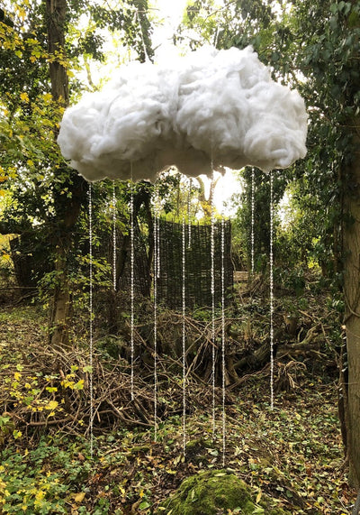 Cloud suspended decor for hire| Themed party hire London |Bespoke prop and styling service by Rock the Day | Party props for hire London |Bespoke party service 