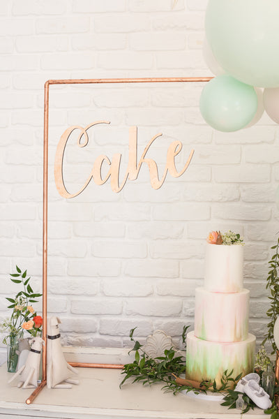 Copper Cake Backdrop for hire | Rock The Day Essex- wedding hire, party hire, prop hire Essex