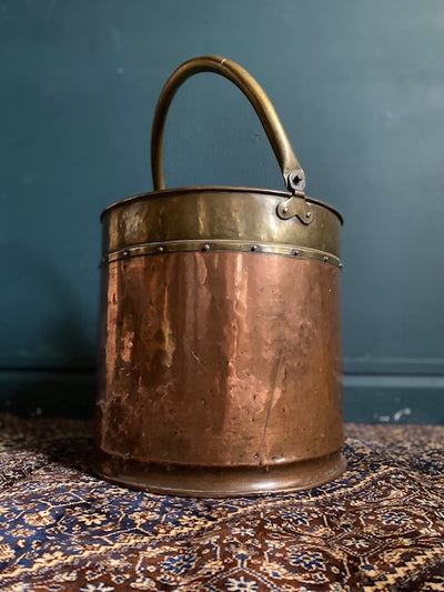 Decorative copper pot for hire. Copper bucket for hire. Rock the day event hire