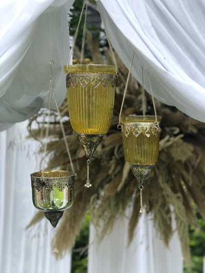 Hanging Moroccan style lanterns for hire in Essex, London, Suffolk. Photoshoot props, event/wedding decoration | Rock The Day Essex