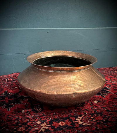 Copper large bowl for hire | Vintage wedding hire | Themed party hire | Wedding prop hire Essex by Rock the Day | Party props for hire London | Boho decor hire 
