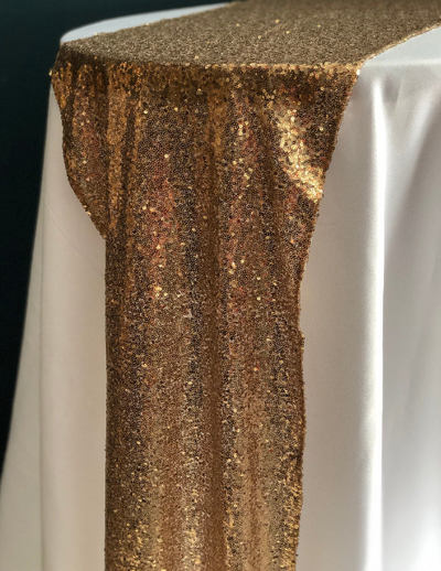 Sequinned table runner for hire | rock the day