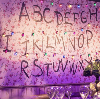 Stranger Things Alphabet Wall prop for hire | bespoke props |  Rock the Day in Essex