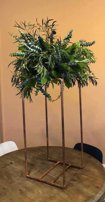 Copper stand/ centrepiece. Event, wedding hire Essex