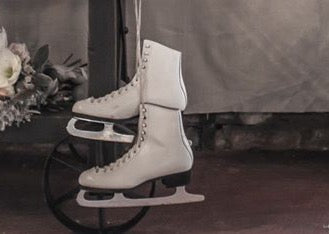Ice skates- props tp hire, perfect photography prop for mini Christmas sessions. Rock The Day Essex | party styling | hire props