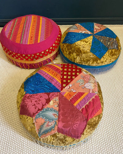 Morrocan style pouffe for hire. Event hire/photoshoot props | wedding hire | venue decor | Rock The Day Essex