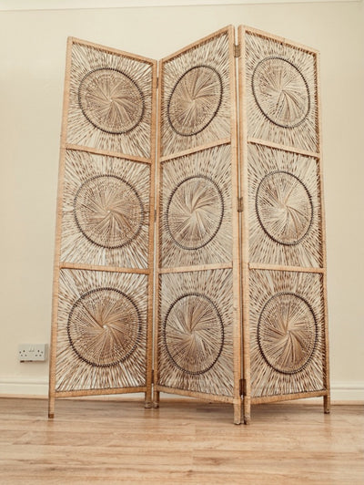 Bohemian bamboo screen / room divider | Wedding and event hire by Rock the Day Essex