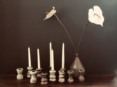 Wooden candlesticks for hire | Boho decor | Prop hire Essex | Party decor London | Wedding and event styling and rentals by Rock the Day Essex