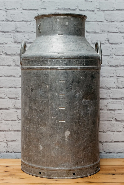 Milk churn for hire | Galvanised vintage milk churn for hire | wedding prop hire Essex | Wedding prop hire London by Rock the Day 